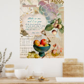 Abide in Me Fruitative Faith Poster (Cuisine)