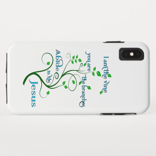 Abide in mij, Jezus Case-Mate iPhone Case (Achterkant (horizontaal))