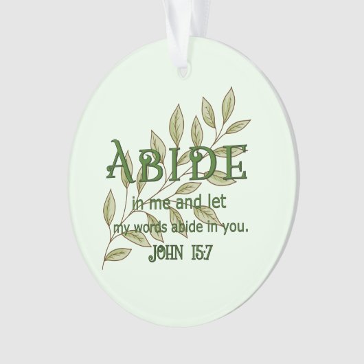 Abide in mij ornament (voorkant)