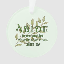 Abide in mij ornament