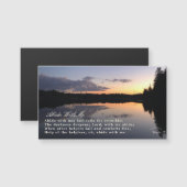 Abide With Me Inspirer Sunset Photography Magnet (Devant / Derrière)