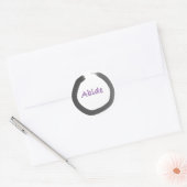 Abide Zen Buddhist Enso Circle Sticker (Envelop)