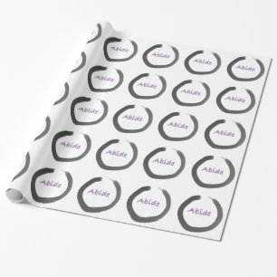 Abide Zen Buddhist Enso Cirkel Cadeaupapier