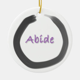 Abide Zen Buddhist Enso Cirkel Keramisch Ornament