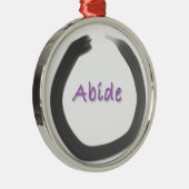 Abide Zen Buddhist Enso Cirkel Metalen Ornament (Rechts)