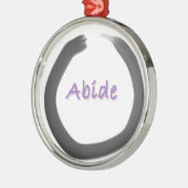Abide Zen Buddhist Enso Cirkel Metalen Ornament (Links)