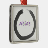 Abide Zen Buddhist Enso Cirkel Metalen Ornament (Rechts)