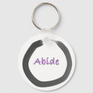 Abide Zen Buddhist Enso Cirkel Sleutelhanger