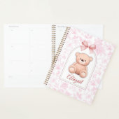 Abigail | Aangepaste Roze Teddybeer Nursery Design Planner (Display)