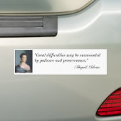 Abigail Adams Portret & Quote Bumpersticker (Op auto)