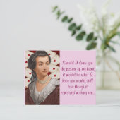 Abigail Adams verliefde letters Briefkaart (Staand voorkant)