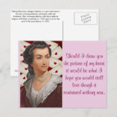 Abigail Adams verliefde letters Briefkaart (Voorkant / Achterkant)