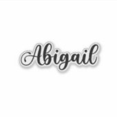 Abigail Naam - Handgeschreven kalligrafie Sticker (Voorkant)