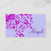 Abigail Profile Card Visitekaartje (Achterkant)