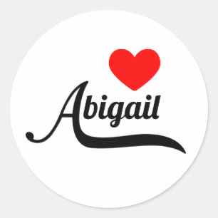 Abigail Ronde Sticker