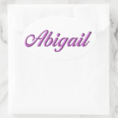 Abigail sticker naam (Tas)