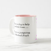 Abigaïl - tasse rose de taille normale (Devant gauche)