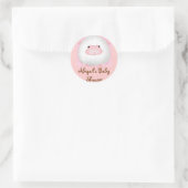 Abigail's Baby shower Ronde Sticker (Tas)