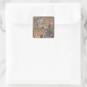 Abimelech en Samson Vierkante Sticker (Tas)