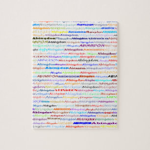 Abingdon Text Design II Puzzle Legpuzzel