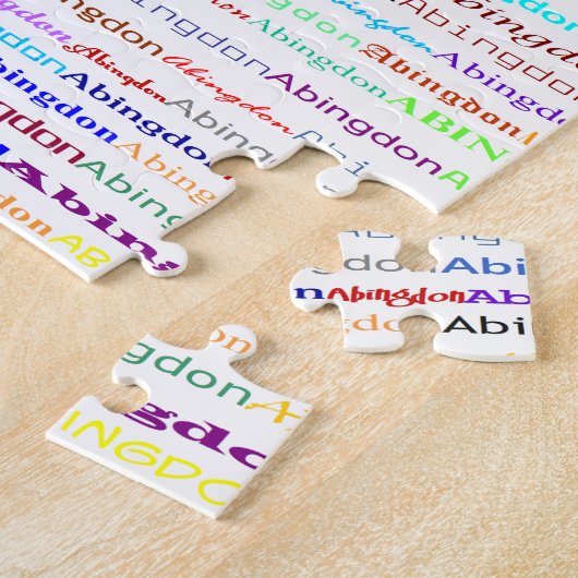 Abingdon Texte Design II Puzzle (Côté)