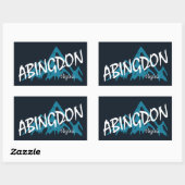 Abingdon Virginia Mountains Rechthoekige Sticker (Vel)