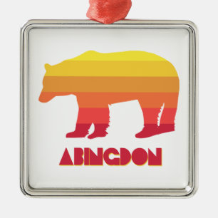 Abingdon Virginia Regenboog Beer Metalen Ornament