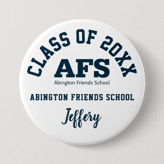 Abington Friends School Button Logo Custom (Voorkant)