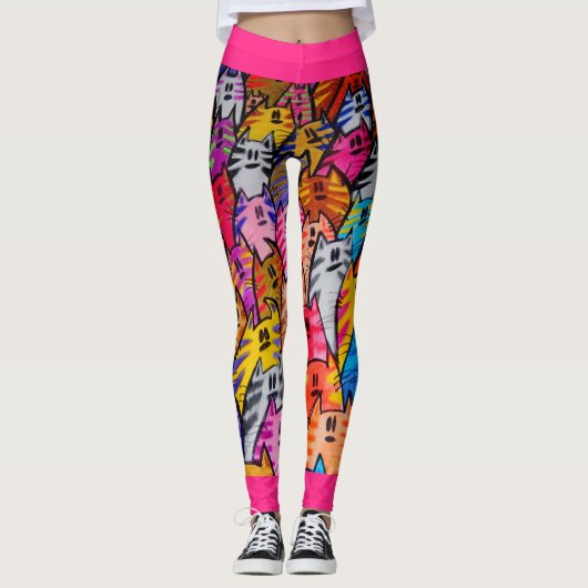 ABL - 0295 - Katten - Leggings (Voorkant)