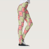 ABL - 069 - Groene en Zalmvlinder Leggings (Rechts)