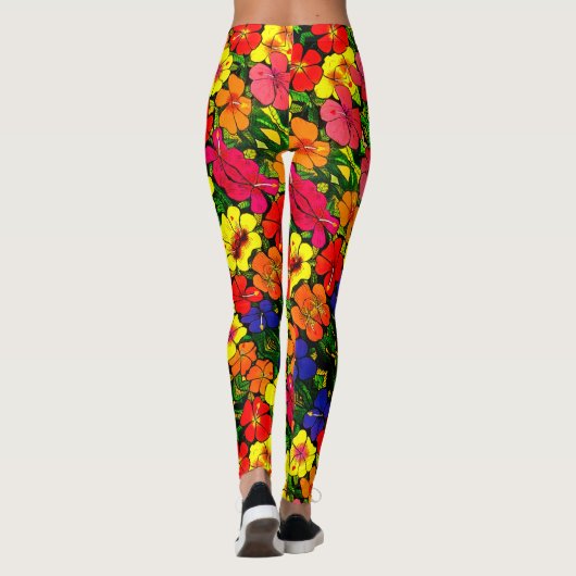 ABL - 309 - Couleur Hibiscus - Leggings (Dos)