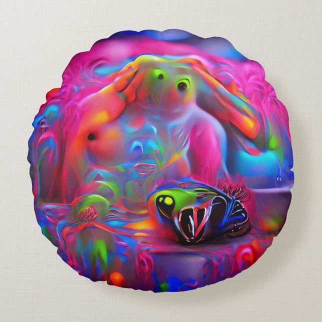 Ablutofobie Rond Kussen (Voorkant)