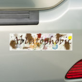 Ablutophobisch (angst voor zwemmen) Bumpersticker (Op auto)