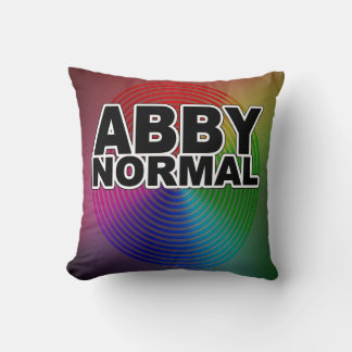 Abnormale Abby Normaal gekleurd met gewarmde spira Kussen