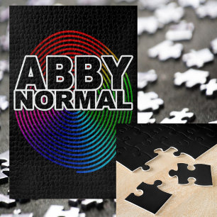 Abnormale Abby Normale Kleurrijke Vervormde Spiraa Legpuzzel
