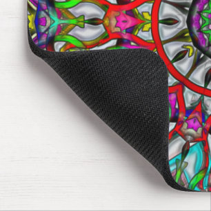 Abnormale groene kleur kaleidoscoop mandala t.b.t. muismat