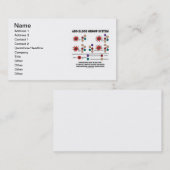 ABO Bloedgroepsysteem (bloedtypen) Visitekaartje (Voorkant / Achterkant)