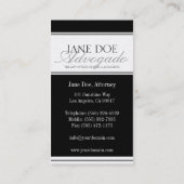 Abogado Advogado Visitekaartje (Achterkant)