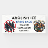 Abolish ICE | Bring Back Compassion and Empathy Spandoek (Horizontaal)