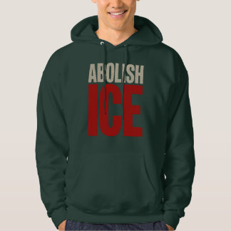 Abolish ICE Minimalist Protest Typography Design Hoodie