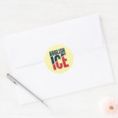 Abolish ICE Vintage Protest Ronde Sticker (Envelop)