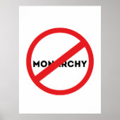 Abolish the Monarchy Poster (Voorkant)