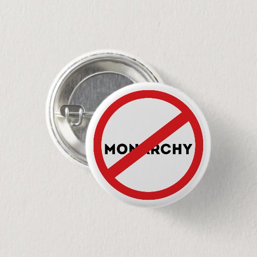 Abolish the Monarchy Ronde Button 3,2 Cm (Voorkant /achterkant)