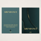 Abondance Carte d'affichage de bijoux à oreille si (Devant & derrière)