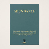 Abondance Carte d'affichage de bijoux à oreille si (Devant)