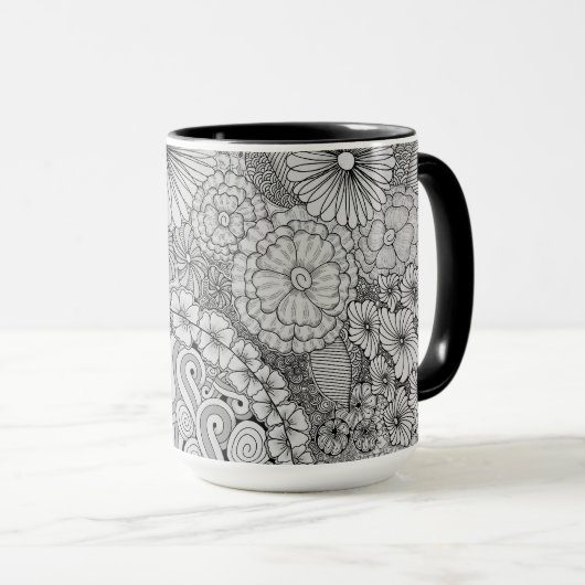 Abondance dans la Mug en fleurs (Devant droit)