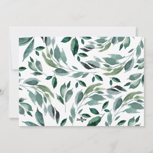 Abondance d'hiver | Carte de vœux de vacances (Dos)