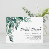 Abondant feuillage | Invitation de Brunch nuptial (Debout devant)