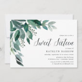 Abondant feuillage | Invitation Sweet sixteen (Devant)
