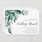 Abondant feuillage | Mariage Brunch Invitation (Devant)